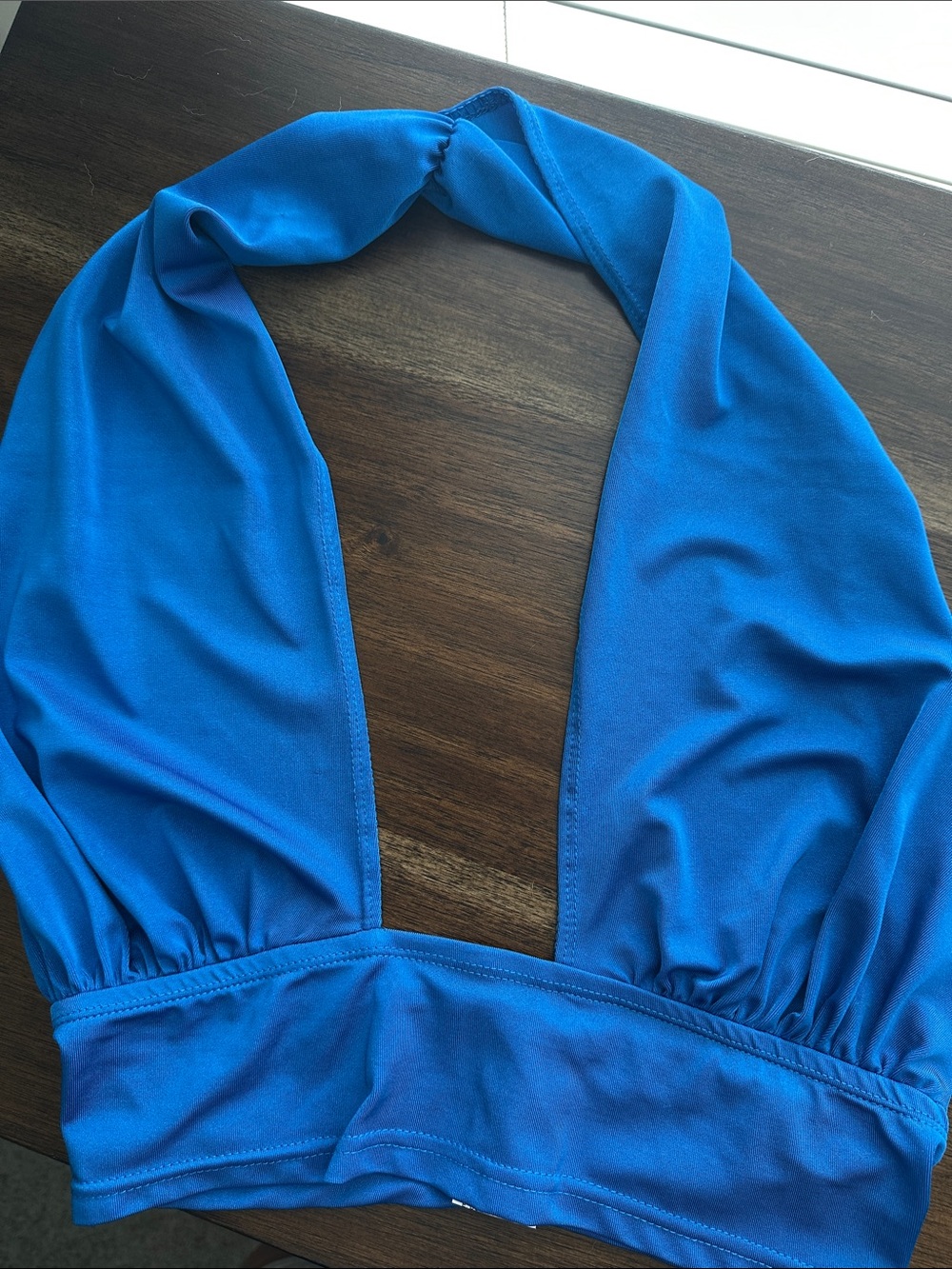 Vibrant Electric Blue Halter Top